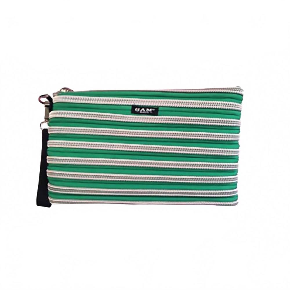 NEW BAM BAGS carry all bag in emerald/silver
